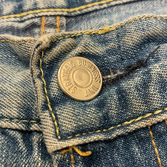 SBU Straight Business Unit Jeans Made in Italy 100% Cotton Size 36